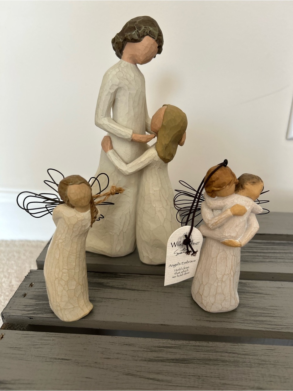 Willow Tree Bundle of 3 Statue and 2 Hanging Ornaments EUC